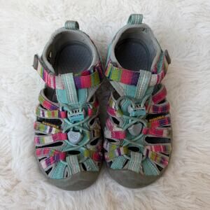 Keen Whisper hiking sandals sz 12 kids multicolor